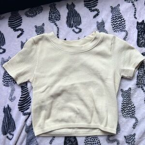 Cream Short Sleeve Tee